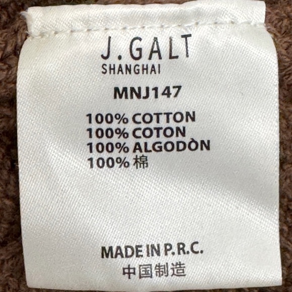 Brandy Melville Brown V-Neck Cable Knit Sweater - Picture 5 of 6